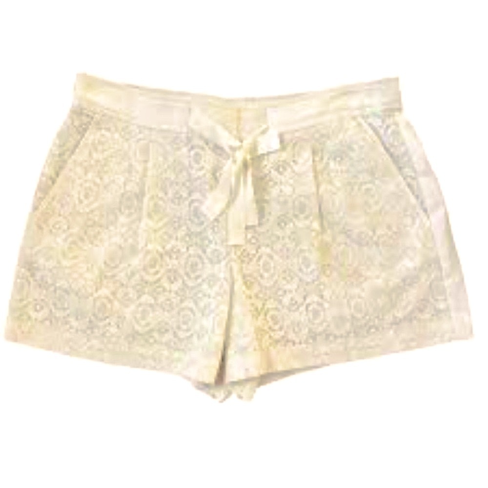 🎈$10 add on LOFT Cream High Waist Lace Shorts